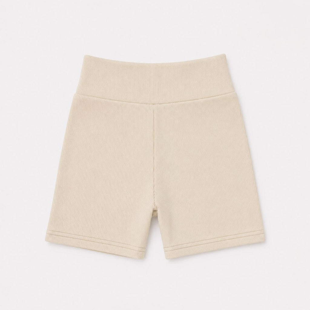 Ribbed Biker Shorts